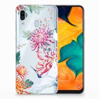 Samsung Galaxy A30 | TPU Hoesje | Bird Flowers