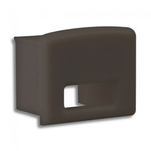 Eindkap E11B zwart kabelinvoer voor wit LED profiel 8106054