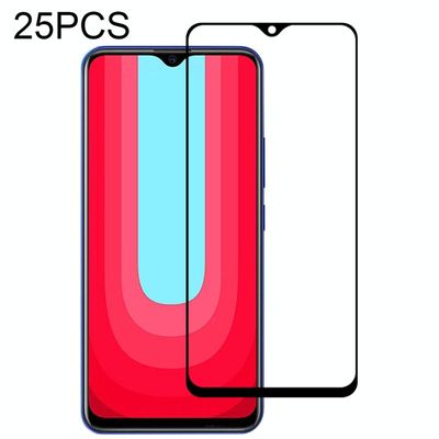 Voor Vivo U20 25 PC's full glue full screen tempered glass film
