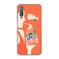 Peach please!: Samsung Galaxy A7 (2018) Transparant Hoesje
