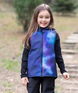 Softshell And Polar Fleece Hooded Vest Mixed Colors
