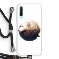 Yin Yang Wolves: Huawei P Smart Pro Transparant Hoesje met koord