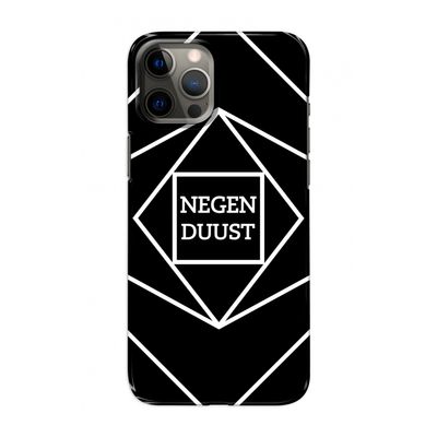 Negenduust geometrisch: Volledig geprint iPhone 12 Hoesje
