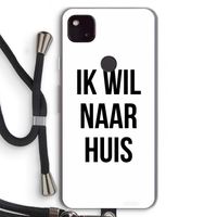 Ik wil naar huis: Pixel 4a 5G Transparant Hoesje met koord
