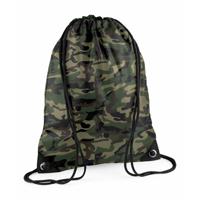 Sport gymtas in jungle camouflage - met rijgkoord - 45 x 34 cm - 12 liter Sport gymtas in jungle camouflage - met rijgkoord - 45 x 34 cm - 12 liter