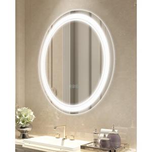 VEVOR LED Badkamerspiegel Cosmetische spiegel 3 Kleuren Wandmontage 60cm Rond