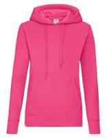 Fruit Of The Loom F409 Ladies´ Classic Hooded Sweat - Fuchsia - XL - thumbnail