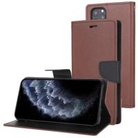 Voor iPhone 11 Pro MERCURY GOOSPERY FANCY dagboek horizontale Flip lederen draagtas met houder & kaartsleuven & portemonnee (bruin)