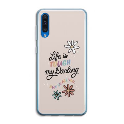 Tough Life: Samsung Galaxy A50 Transparant Hoesje