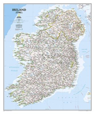 Wandkaart 20427 Ireland - Ierland, 76 x 91 cm | National Geographic