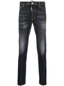 DSQUARED2 jean skinny à effet usé - Noir