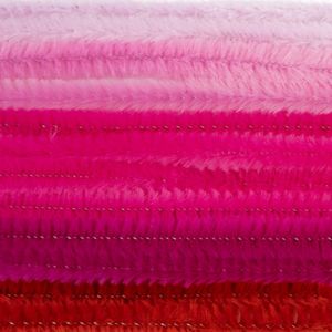 Chenilledraad - 10x - roze tinten - 8 mm x 50 cm - hobby/knutsel materialen