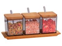 Wenko Kruidenpotjes (vierkant met lepel, set van 3)