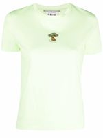 Stella McCartney t-shirt à broderies - Vert