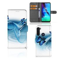 Motorola Moto G Pro | Telefoonhoesje | Met pasjeshouder | Vlinders