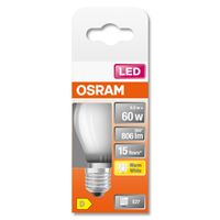 OSRAM 4058075434905 LED-lamp Energielabel D (A - G) E27 Peer 5.5 W = 60 W Warmwit (Ø x l) 45 mm x 77 mm 1 stuk(s) - thumbnail