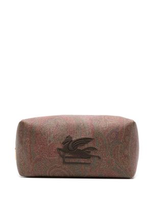 ETRO trousse de toilette à imprimé cachemire - Marron