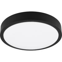 LED Plafondlamp 24W Dimbaar Zwart Natuurhout Warm Wit 3000K