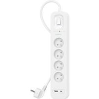 Belkin SRB001CA2M Overspanningsbeveiliging Wit 4 AC-uitgang(en) 2 m Belkin SRB001CA2M Overspanningsbeveiliging Wit 4 AC-uitgang(en) 2 m