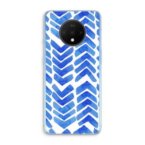Blauwe pijlen: OnePlus 7T Transparant Hoesje