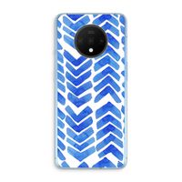 Blauwe pijlen: OnePlus 7T Transparant Hoesje