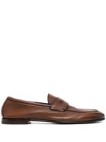 Barrett penny-slot leather loafers - Marron - thumbnail