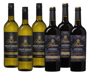 Wijnpakket Oro Italiano Pinot Grigio & Governo