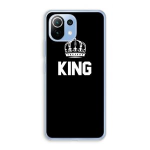 King zwart: Xiaomi Mi 11 Lite Transparant Hoesje