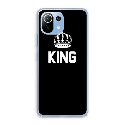 King zwart: Xiaomi Mi 11 Lite Transparant Hoesje