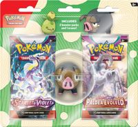 Pokemon TCG Booster 2-pack + Eraser (Lechonk) - thumbnail