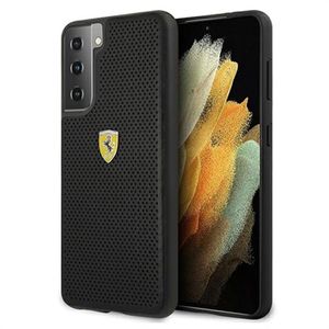 Ferrari On Track Geperforeerde Samsung Galaxy S21 5G Case - Zwart