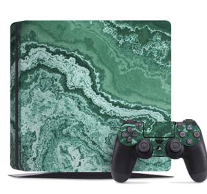 PS4 sticker Groen marmer