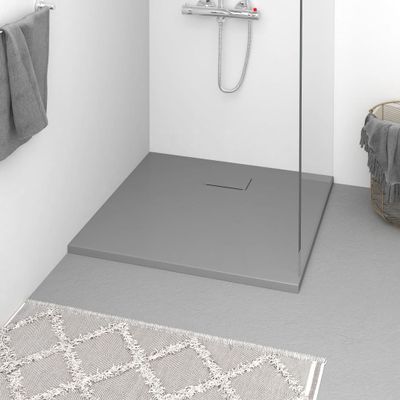VidaXL Douchebak 90x80 cm smc grijs