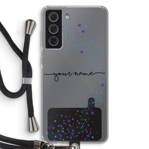 Sterren: Samsung Galaxy S21 FE Transparant Hoesje met koord