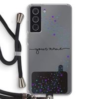 Sterren: Samsung Galaxy S21 FE Transparant Hoesje met koord