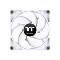 Thermaltake CT120 PC Cooling Fan White (2-Fan Pack) case fan 4-pins PWM fan-connector - thumbnail