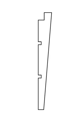 Zweeds rabat Excellent douglas zwart geimpregneerd 1,2/2,7x19,5x500 cm Tuindeco - Tuindeco