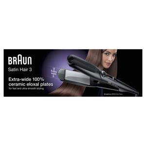 Braun Satin Hair 3 Stijltang - Extra Brede Platen - Snel en Efficiënt Stijlen - ES1