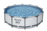 Bestway - Steel Pro MAX - Opzetzwembad inclusief filterpomp en zwembadtrap - 366x100 cm - Rond - thumbnail