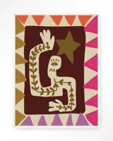 Urban Cotton Wandkleed 'Wave' 110 x 145cm in Floating Frame - off white