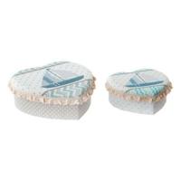 Doos-Juwelenkistje DKD Home Decor Acryl Karton 19 x 10 x 7 cm (2 Stuks)