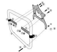 GIVI TL montagekit voor toolbox S250, Motorspecifieke bagage, TL5108PLRKIT