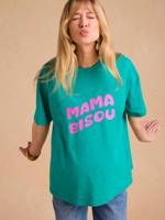Zwangerschaps-T-shirt "Mama bisou" ENVIE DE FRAISE groen