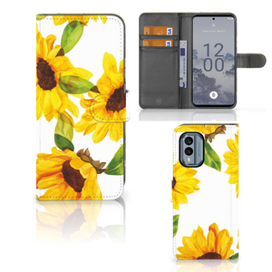 Hoesje voor Nokia X30 Zonnebloemen