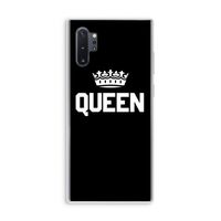Queen zwart: Samsung Galaxy Note 10 Plus Transparant Hoesje