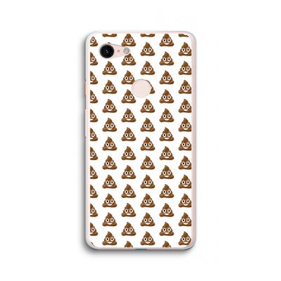 Poop emoji: Google Pixel 3 XL Transparant Hoesje