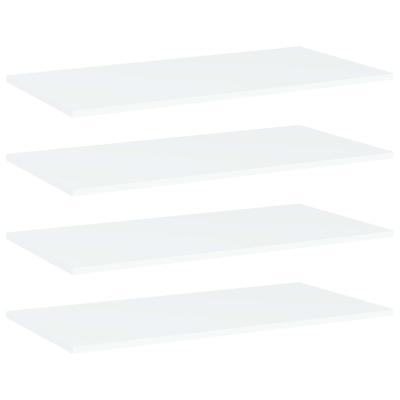 Wandschappen 4 st 80x40x1,5 cm bewerkt hout wit