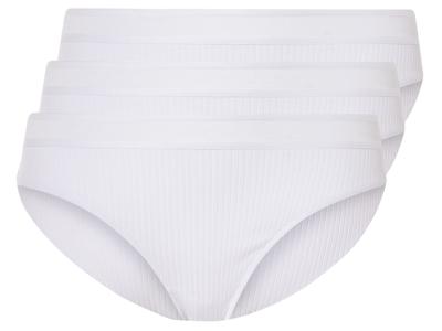 esmara 3 paar dames slips (Wit, L (44/46))
