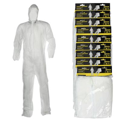 Wegwerp schilders / klussers overall - 10x - one size - Klus overalls voor volwassenen - kunststof