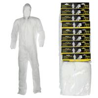 Wegwerp schilders / klussers overall - 10x - one size - Klus overalls voor volwassenen - kunststof